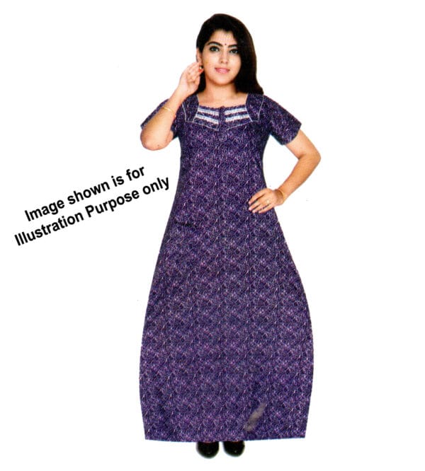 Fancy Cotton Nighty (XL) - Image 2
